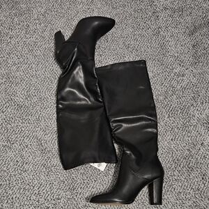 NWT: Express Soft Vegan Leather Knee Boots - Size 9